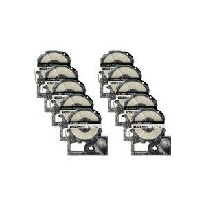 10 x Kassette Patronen Schriftband 9mm kompatibel mit Epson Prifia OK200, OK300, OK500P, OK720, OK900P Ersatz für LC-3WBN, SS9KW. - Vhbw