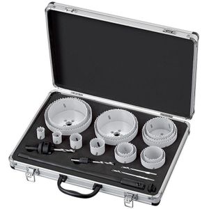 Fervi - Industrie-Lochsagen-Set im Koffer 21-teilig fur Bohrmaschine 0712/010