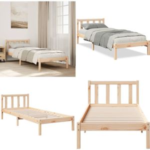 Massivholzbett Extra Lang ohne Matratze 90x210 Kiefernholz - Vidaxl