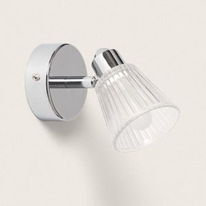 Wandleuchte Badezimmer 1 Strahler Chrom Rain Silber