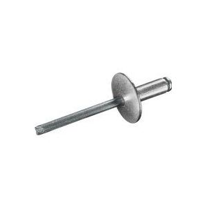 GOEBEL - 250 x Blindnieten Aluminium / Stahl (Ø x L) 5,0 x 20,0 mm mit Großkopf - Großkopf Nieten - Popnieten - STANDARD