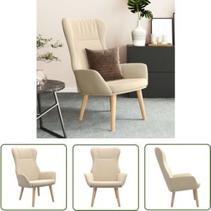 Relaxsessel Creme Stoff - Sessel - Relaxsessel - Bequemlichkeit - Wohnzimmermöbel - Cremefarbene Möbel - The Living Store