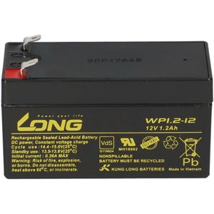 Bleiakku 12V 1,2Ah kompatibel 094300 für Alarmanlage AGM VdS