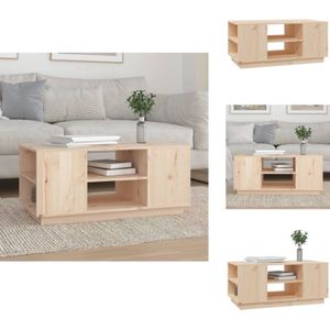 Vidaxl - Couchtisch 90x49x40,5 cm Massivholz Kiefer - Holz Couchtisch - Kiefernholz Couchtisch - Beistelltisch - Wohnzimmer Möbel - Sideboard