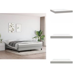 Vidaxl - Taschenfederkernmatratze Hellgrau 160x200x20 cm Stoff - Taschenfederkernmatratze - Matratze - Bettwäsche - Schlafsystem - Federkernmatratze