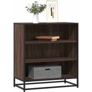 Sideboard Braun Eichen-Optik 68x35x76 cm Holzwerkstoff & Metall