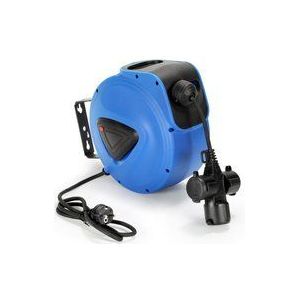 Swanew - Enrouleur automatique de câble 20m + 1.5m Enrouleur de câble IP44 pivotant à 180° Trous individuels Protection contre la surchauffe Fiche à