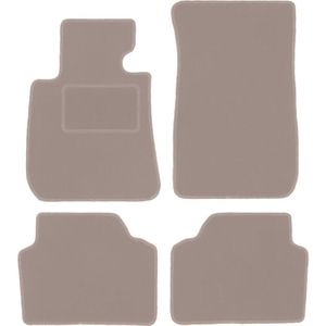 Beige Velours-Fußmatten für: BMW 3 E90 Limousine (2004-2011)