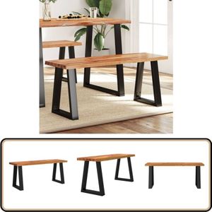 Vidaxl - Bank Baumkante 110 cm Massivholz Akazie - Esszimmerbank - Holzbank - Flurbank - Akasienholzbänkchen - Wohnzimmersitzplatz