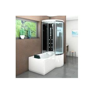 Acquavapore - Kombination Badewanne Dusche K55-L33 Duschtempel 170x100 cm