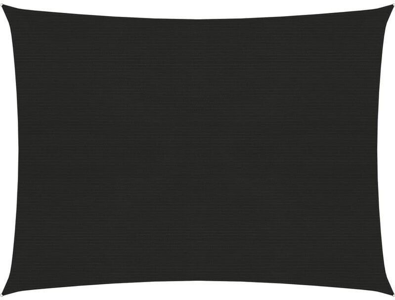 Vidaxl - Sonnensegel,Sonnenschutzsegel 160 g/m² Schwarz 3,5x4,5 m hdpe