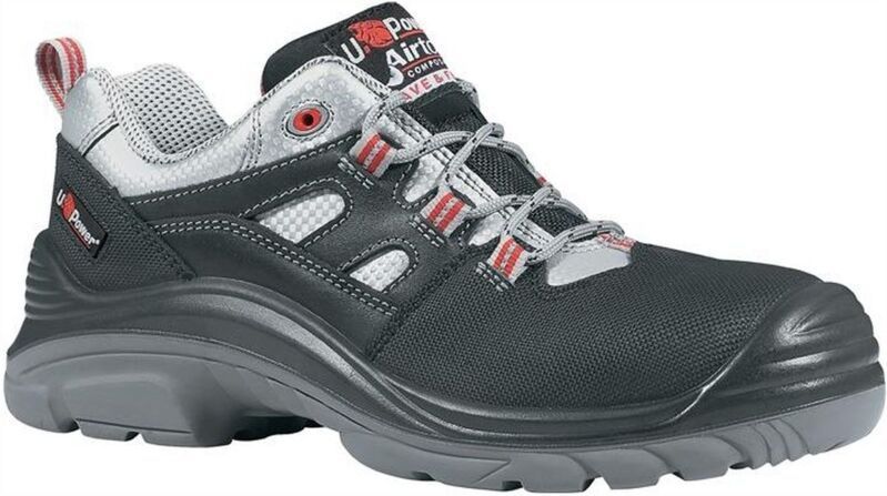 UPower Sicherheitsschuh Corner Größe 46 schwarz / grau / rot - UC20014-46