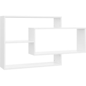 Vidaxl - Wandregale Weiß 104x20x58,5 cm Holzwerkstoff