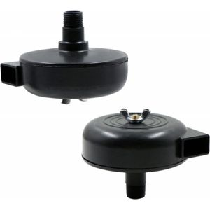 Aiperq - ymyny Druckluftfilter-Schalldämpfer – 2 Stück Luftkompressor-Filter-Schalldämpfer, 3/8 Zoll, 16 mm Außengewinde, Metallgehäuse,