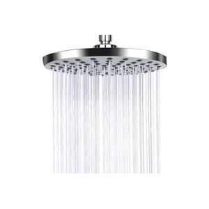 Serbia - Anti-Kalk-Regenduschkopf, Edelstahl, fester Wassersparmodus und hoher Druck für Badezimmer, 20 cm, silberfarben