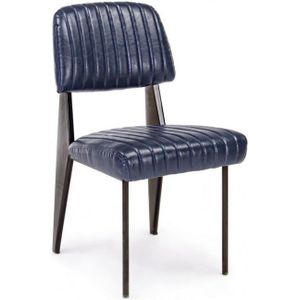 Iperbriko - 2x blauer Vintage Nelly Stuhl
