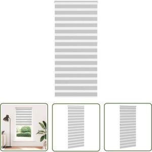 VidaXL Zebrarollo Hellgrau 95x230 cm Stoffbreite 90,9 cm Polyester
