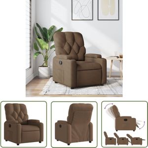 The Living Store - vidaXL Relaxsessel Braun Stoff