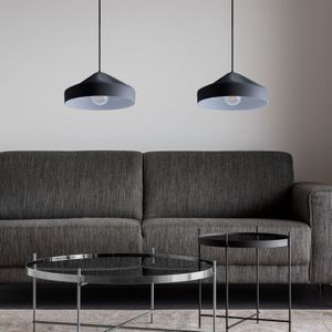 Paco Home - Pendelleuchte Hängelampe Esszimmer Küchenlampe Hängend Esstischlampe Innen Weiß Grau-Weiß, Design t + Leuchtmittel G95 Bernstein