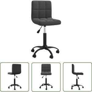 Prolenta Premium - The Living Store Esszimmerstuhl Drehbar Schwarz Samt - Esszimmerstuhl - Drehstuhl - Samtsessel - Schwarzer Sessel
