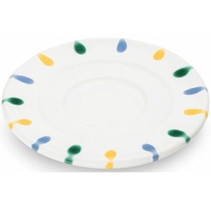 Buntgeflammt, Unterteller Espresso (ø 11cm) - Gmundner Keramik