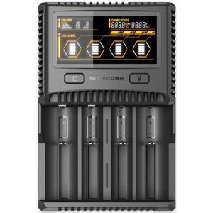 Ladegerät SC4, 4-Schacht, für Li-Ion, Ni-MH, Ni-Cd, Li-FEPO4 - Nitecore