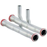 Geberit Mapress C-Stahl Set Anschluss-T-Stück für Vor- und Rücklauf Außendurchmesser 22mm