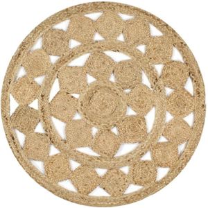 Teppich Handgefertigt Geflochten Jute 150 cm