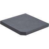 Sonnenschirm-Gewichtsplatte Schwarz Granit Quadratisch 25 kg Vidaxl 313875