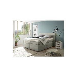 Boxspringbett 180x200 cm mit Bettkasten TEREZIN-09 Hotelbett in Uran anthrazit