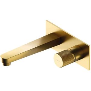 Omnires Contour - Waschtischarmatur Unterputz, 2-Loch-Montage, mit Einbaukörper, Gold gebürstet CT8015GLB