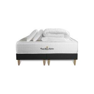 Royal Palace Bedding - Komplettpaket Bett - Matratze 180x200 cm + Boxspringbett (Monoblock) + 2 Kopfkissen + Bettdecke - Windsor