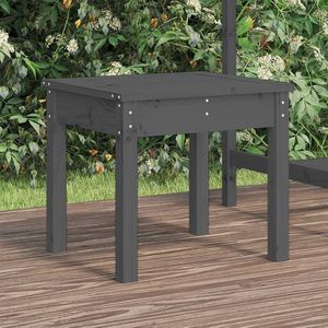 Vidaxl - Gartenbank Grau 50x44x45 cm Massivholz Kiefer