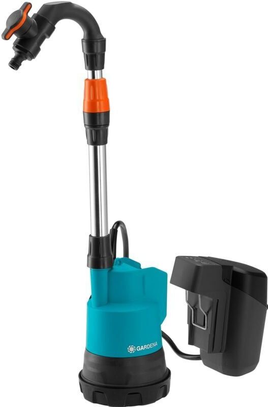 Gardena - Akku-Regenfasspumpe 2000/2 18V P4A solo - Schwarz