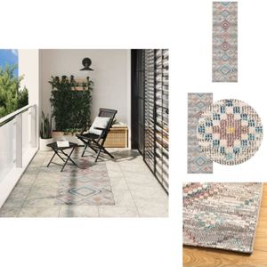 Vidaxl - Teppich arbizu Indoor und Outdoor Vintage-Design 80x250 cm - Teppich - Vintage-Teppich - Polypropylen Teppich - Flurmatte - Wohnzimmerteppich