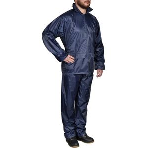 Vidaxl - Blaue Regenbekleidung für Männer 2-teilig mit Kapuze Größe xxl