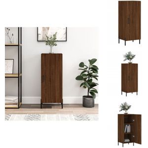 Vidaxl - Sideboard Braun Eichen-Optik 34,5x34x90 cm Holzwerkstoff - Sideboard - Wohnzimmertisch - Eiche Optik - Holzmöbel - Regal