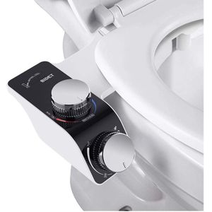 Tonchean - Elektrischer Bidetreiniger, intelligenter Toilettensitzspüler, Doppeldüse mit selbstreinigender Wasserbidetdüse für Toilettenaufsatz