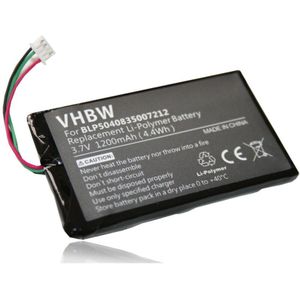 Vhbw - Akku kompatibel mit Falk F8, F5 Europe, F8 2nd Edition gps Navigation Navi (1200 mAh, 3,7 v, Li-Polymer)