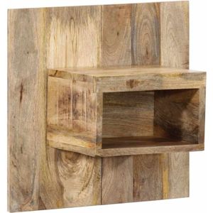 Nachttisch 50x27x50 cm Raues Mango-Massivholz