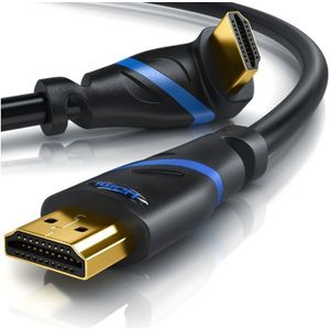 Primewire - 8K Premium hdmi Ultra High Speed Kabel 2.1 270° gewinkelt, 7680 x 4320 @ 120 Hz mit dsc - 1m