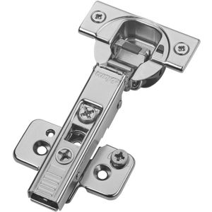 Topfband Schrankscharnier 110° 71B3580 Eckanschlag SoftClose 3D-Verstellung, inkl. Montageplatte 173H7100 - 1er Set - Blum