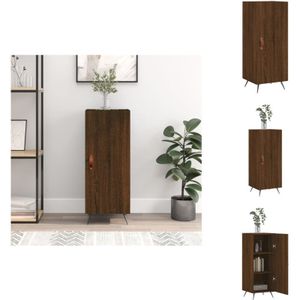 Vidaxl - Sideboard Braun Eichen-Optik 34,5x34x90 cm Holzwerkstoff - Schreibtisch - Wohnzimmermöbel - Sideboard - Eiche Optik - Holzmöbel