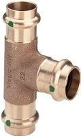 Viega Sanpress T-Stück 298395 18 x 22 x 18 mm, mit SC-Contur, Rotguss oder Siliziumbronze
