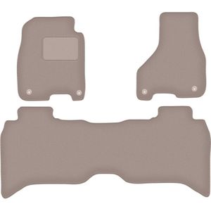 Beige Velours-Fußmatten für: Dodge RAM DS DJ 1500 Pickup (2012-2020)