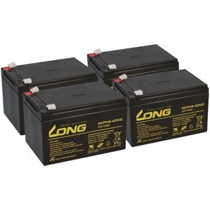 Kunglong - Akku kompatibel Elektro Scooter u.a 1000XL eec 4x 12V 14Ah agm Blei Accu wie 15Ah
