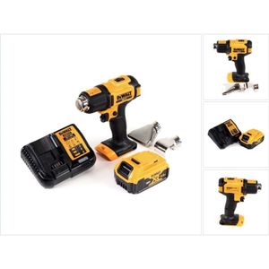 Dce 530 P1 Akku Heißluftpistole 18V 530°C + 1x Akku 5,0Ah + 1x Lader + Flächen- und Reflektordüse - Dewalt