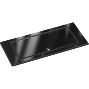 Backflip Steckdose - versenkbare Steckdose 2 fach mit usb-c Charger, Kunststoff / Glas schwarz glänzend - Evoline