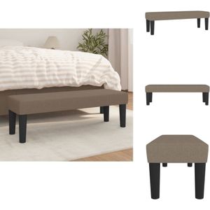 Vidaxl - Sitzbank Taupe 100x30x30 cm Stoff - Sitzbank - Wohnzimmermöbel - Taubenfarben - Polsterbank - Schaumstoffkissen