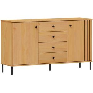 Sideboard 140cm Kiefer massiv eichefarbig WILLOW-69